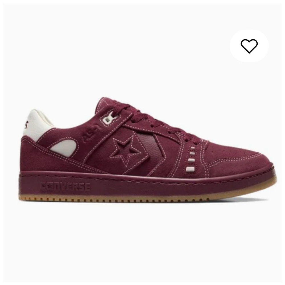 Converse Men’s AS-1 Pro Suede Skate Shoes. Dark Burgundy & Egret. Size 9.5 NWT - Picture 3 of 16